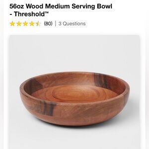 Wood Serving Bowl